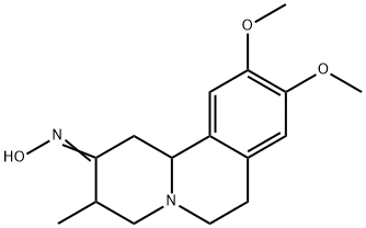 9,10-Dimethoxy-3-methyl-1,3,4,6,7,11b-hexahyrdo-2H-benzo(a)quinolizin- 2-one oxime Structure