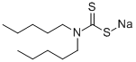 sodium dipentyldithiocarbamate Structure