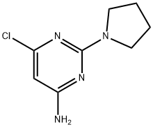 6-CHLORO-2-(1-PYRROLIDINYL)-4-PYRIMIDINAMINE Structure