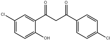 1-(5-CHLORO-2-HYDROXYPHENYL)-3-(4-CHLOROPHENYL)PROPANE-1,3-DIONE Structure