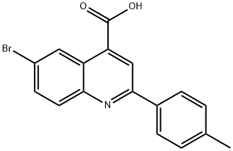 6-BROMO-2-P-TOLYL-QUINOLINE-4-CARBOXYLIC ACID Structure