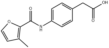 (4-[(3-METHYL-FURAN-2-CARBONYL)-AMINO]-PHENYL)-ACETIC ACID Structure