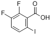 2,3-DIFLUORO-6-IODOBENZOIC ACID Structure