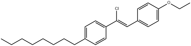 TRANS-4-OCTYL-ALPHA-CHLORO-4'-ETHOXYSTILBENE Structure