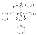 METHYL-3-O-BENZOYL-4,6-O-BENZYLIDENE-ALPHA-D-GLUCOPYRANOSIDE Structure