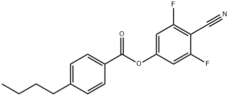 4-CYANO-3,5-DIFLUOROPHENYL 4-BUTYL-BENZOATE Structure