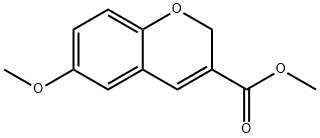 6-METHOXY-2H-CHROMENE-3-CARBOXYLIC ACID METHYL ESTER Structure