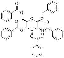 BENZYL-2-BENZAMIDO-3,4,6-TRI-O-BENZOYL-2-DEOXY-BETA-D-GLUCOPYRANOSIDE Structure