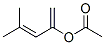 Acetic acid 1-methylene-3-methyl-2-butenyl ester Structure