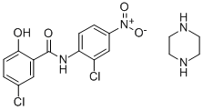 NICLOSAMIDE PIPERAZINE SALT Structure