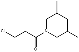 1-(3-chloropropanoyl)-3,5-dimethylpiperidine Structure