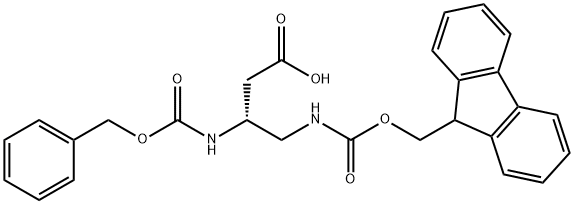 Z-β-Dab(FMoc)-OH Structure