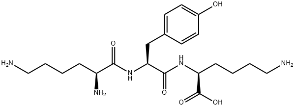 H-LYS-TYR-LYS-OH ACETATE SALT Structure