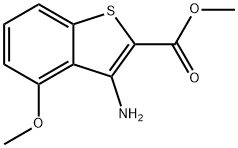 3-AMINO-4-METHOXY-BENZO[B]THIOPHENE-2-CARBOXYLIC ACID METHYL ESTER Structure