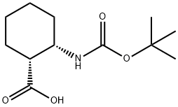 (1R,2S)-BOC-2-AMINOCYCLOHEXANE CARBOXYLIC ACID Structure