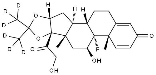 TRIAMCINOLONE-6-D1 ACETONIDE-D6 Structure