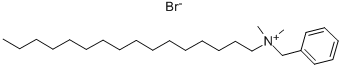 CETYLBENZYLDIMETHYLAMMONIUM BROMIDE Structure