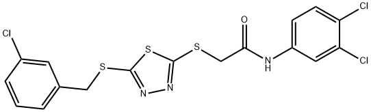 353254-79-2 2-[5-(3-CHLOROBENZYLTHIO)-1,3,4-THIADIAZOL-2-YLTHIO]-N-(3,4-DICHLOROPHENYL)ACETAMIDE