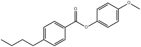 p-Butylbenzoic acid p-methoxyphenyl ester Structure