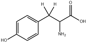 DL-4-HYDROXYPHENYLALANINE-3,3-D2 Structure