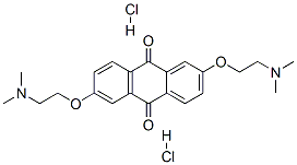 2,6-bis[2-(dimethylamino)ethoxy]anthraquinone dihydrochloride Structure