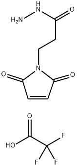 3-MALEIMIDOPROPIONIC ACID HYDRAZONIUM, TRIFLUOROACETATE Structure