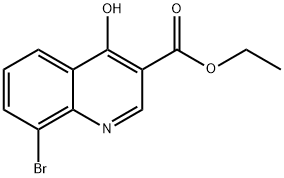 ETHYL 8-BROMO-4-HYDROXYQUINOLINE-3-CARBOXYLATE Structure