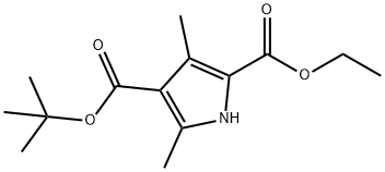 3,5-DIMETHYL-1H-PYRROLE-2,4-DICARBOXYLIC ACID 4-TERT-BUTYL ESTER 2-ETHYL ESTER
 Structure