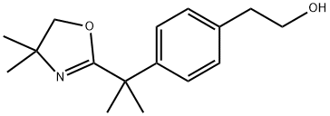 4-[1-(4,5-DIHYDRO-4,4-DIMETHYL-2-OXAZOLYL)-1-METHYLETHYL]-BENZENEETHANOL Structure