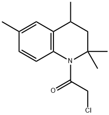 2-CHLORO-1-(2,2,4,6-TETRAMETHYL-3,4-DIHYDRO-2H-QUINOLIN-1-YL)-ETHANONE Structure