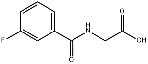 (3-FLUORO-BENZOYLAMINO)-ACETIC ACID Structure