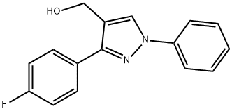 (3-(4-FLUOROPHENYL)-1-PHENYL-1H-PYRAZOL-4-YL)METHANOL Structure