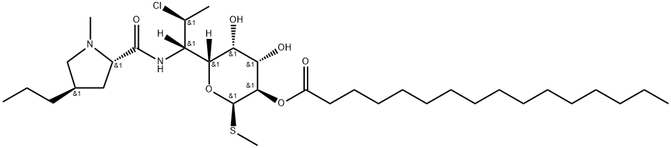 CLINDAMYCIN PALMITATE HYDROCHLORIDE Structure