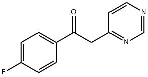 1-(4-FLUORO-PHENYL)-2-PYRIMIDIN-4-YL-ETHANONE Structure