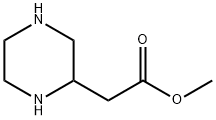 2-Piperazineaceticacid,methylester(9CI) Structure