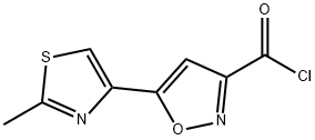 5-(2-METHYL-1,3-THIAZOL-4-YL)-3-ISOXAZOLECARBONYL CHLORIDE Structure