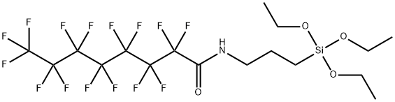 N-(3-TRIETHOXYSILYLPROPYL)PERFLUOROOCTANOAMIDE Structure