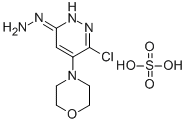 3(2H)-Pyridazinone, 6-chloro-5-(4-morpholinyl)-, hydrazone, sulfate (1 :1) Structure