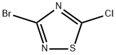 3-BROMO-5-CHLORO-1,2,4-THIADIAZOLE Structure