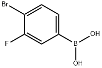 4-BROMO-3-FLUOROBENZENEBORONIC ACID Structure