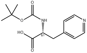 (R)-N-Boc-(4-Pyridyl)alanine Structure