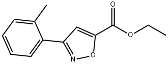 3-O-TOLYL-ISOXAZOLE-5-CARBOXYLIC ACID ETHYL ESTER Structure