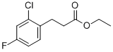 3-(2-CHLORO-4-FLUORO-PHENYL)-PROPIONIC ACID ETHYL ESTER Structure