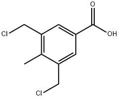 3,5-BIS-CHLOROMETHYL-4-METHYL-BENZOIC ACID Structure