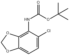 TERT-BUTYL (5-CHLORO-1,3-BENZODIOXOL-4-YL)CARBAMATE Structure