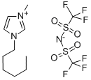 1-HEXYL-3-METHYLIMIDAZOLIUM BIS(TRIFLUOROMETHYLSULFONYL)IMIDE Structure