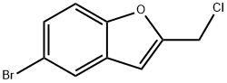 5-BROMO-2-CHLOROMETHYLBENZOFURAN Structure