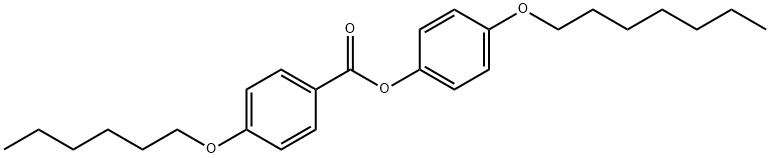 4-N-HEPTYLOXYPHENYL 4'-N-HEXYLOXYBENZOATE Structure