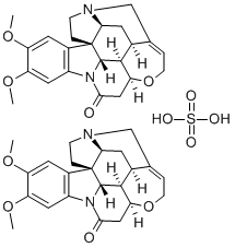 Brucine sulfate. Structure