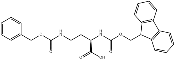 FMOC-D-DAB(Z)-OH Structure